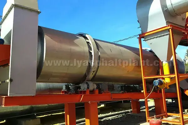 the installation of LB1500 asphalt plant in Russia 3
